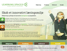 Tablet Screenshot of learningspaces.dk